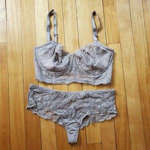 Victoria's Secret lace bra and panty set